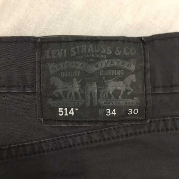 Dark Gray Levi 514 Jeans - Picture 3 of 3